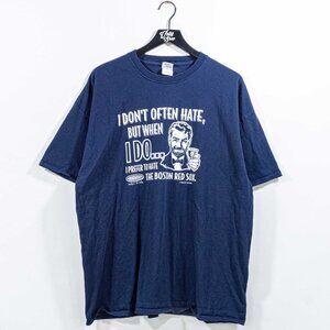 I Prefer To Hate Boston Red Sox T-Shirt XXL Y2K Smack Talk Funny Joke